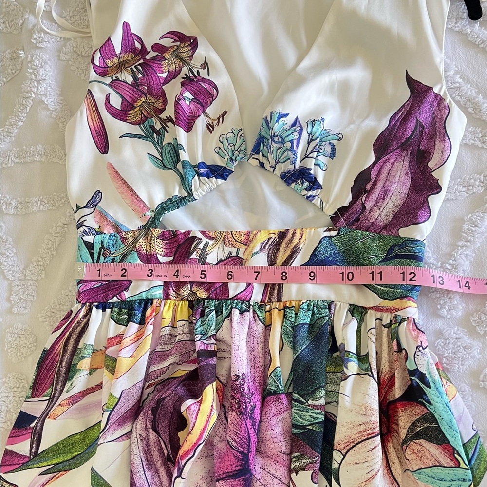 Just Cavalli NEW Printed Floral Art to Wear Dress Size 4 ๐ NWT - Picture 13 of 15